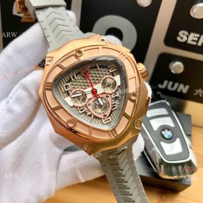 New Replica Lamborghini Spyder 124bbr watch Rose Gold Gray Dial